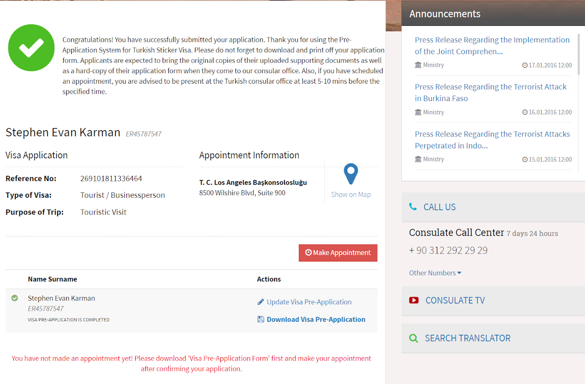Confirm your application Confirm your application