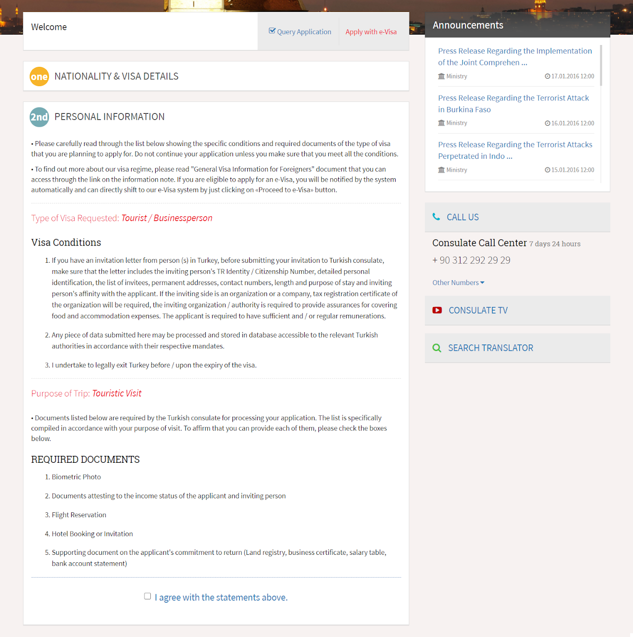 Visa Conditions Visa Conditions
