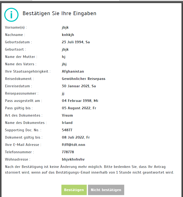 truthahn-visum-antragsformular-überprüfen-ihre-daten