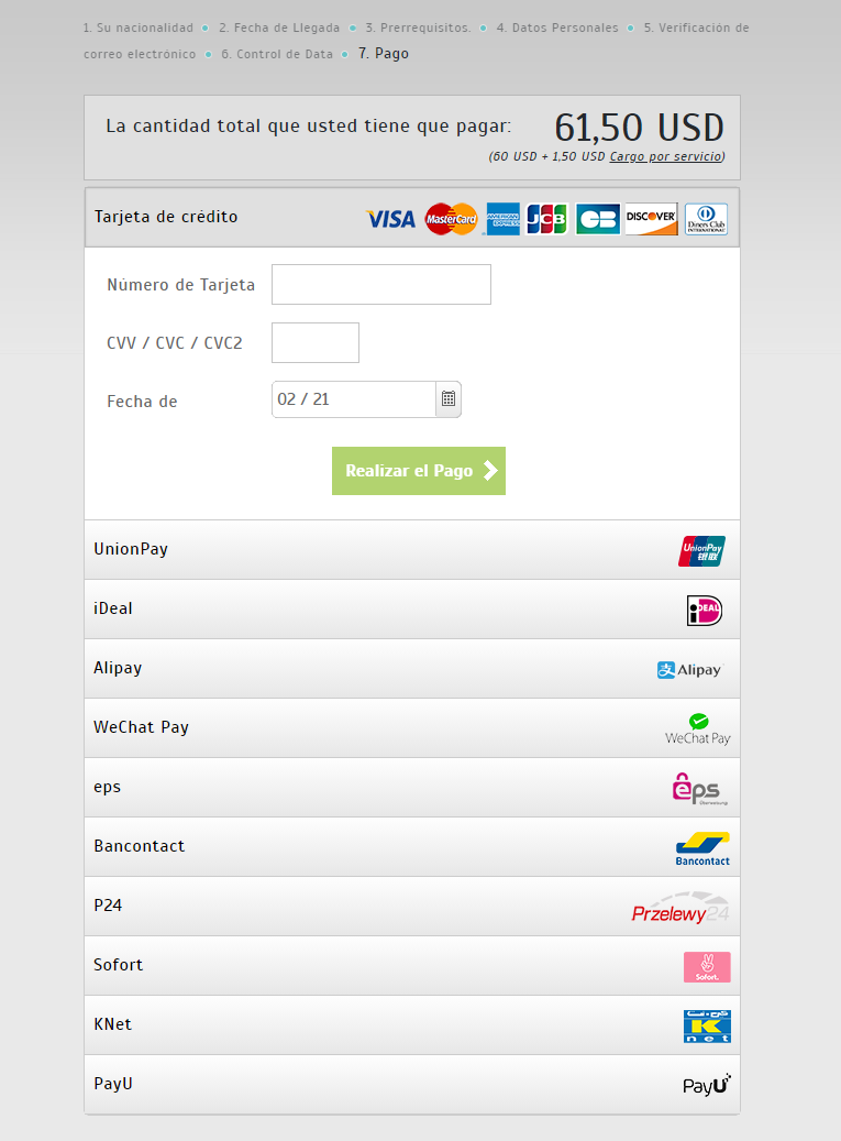 pago-formulario-solicitud-visa-pavo