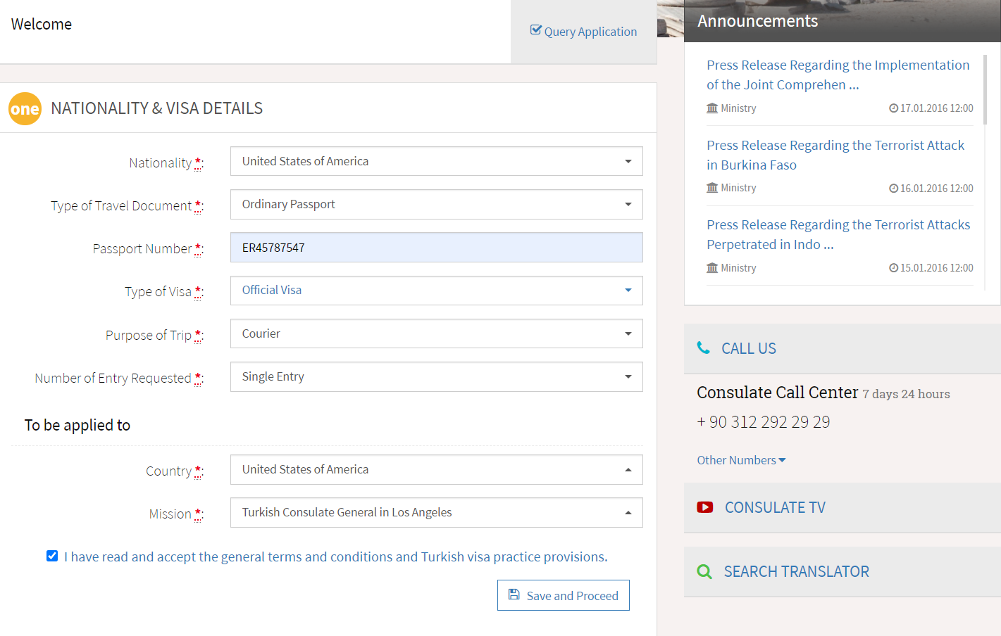 Nationality & Visa Details