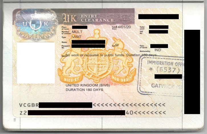 UK United Kingdom (BIVS) Duration 180 Days Visit Multi Entry Visa UK United Kingdom (BIVS) Duration 180 Days Visit Multi Entry Visa